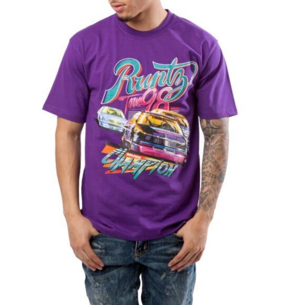 Runtz‎ Worldwide Tour 98 Purple Tokyo Graphic Racing Tee Size M